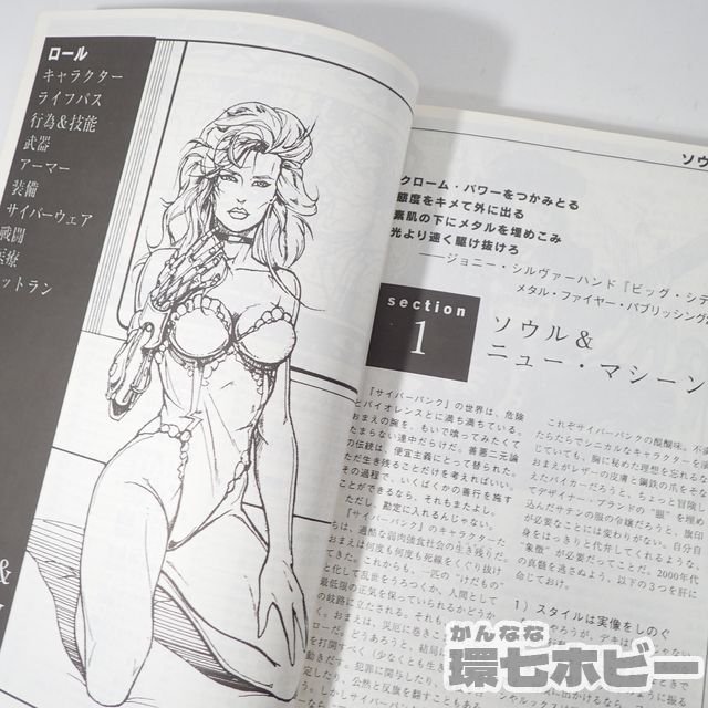 1UC13◆TRPG 1993年 ホビーベース イエローサブマリン サイバーパンク 2.0.2.0. 背徳の未来へようこそ/RPG ゲームブック シナリオ 送:YP/60_画像8