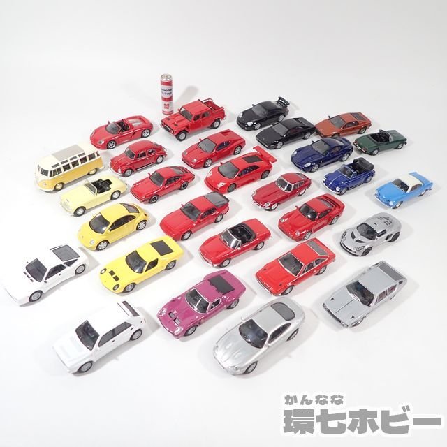 2UE38◆京商 Kyosho 1/64 ランボルギーニ ジャガー ポルシェ メルセデスベンツ 他 外国車 ミニカー 大量セット まとめ ジャンク 送:-/60_画像2