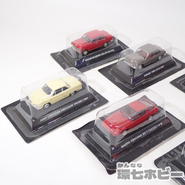 2UE39◆コナミ 絶版名車コレクション ザ・ベスト 1/64 マツダ サバンナ 日産 ブルーバード スバル360 他 ミニカー 大量セット まとめ 送:60_画像3