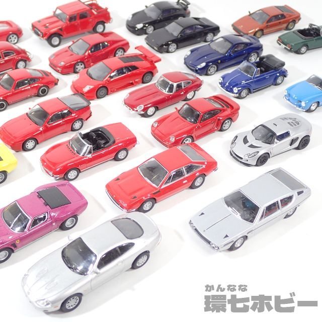 2UE38◆京商 Kyosho 1/64 ランボルギーニ ジャガー ポルシェ メルセデスベンツ 他 外国車 ミニカー 大量セット まとめ ジャンク 送:-/60_画像7