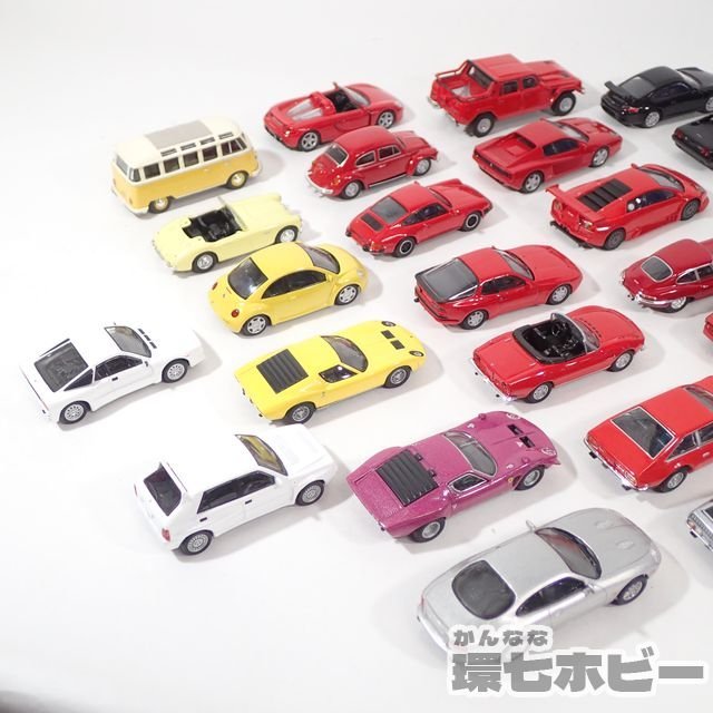 2UE38◆京商 Kyosho 1/64 ランボルギーニ ジャガー ポルシェ メルセデスベンツ 他 外国車 ミニカー 大量セット まとめ ジャンク 送:-/60_画像8