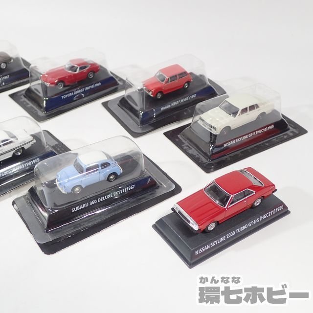 2UE39◆コナミ 絶版名車コレクション ザ・ベスト 1/64 マツダ サバンナ 日産 ブルーバード スバル360 他 ミニカー 大量セット まとめ 送:60_画像5