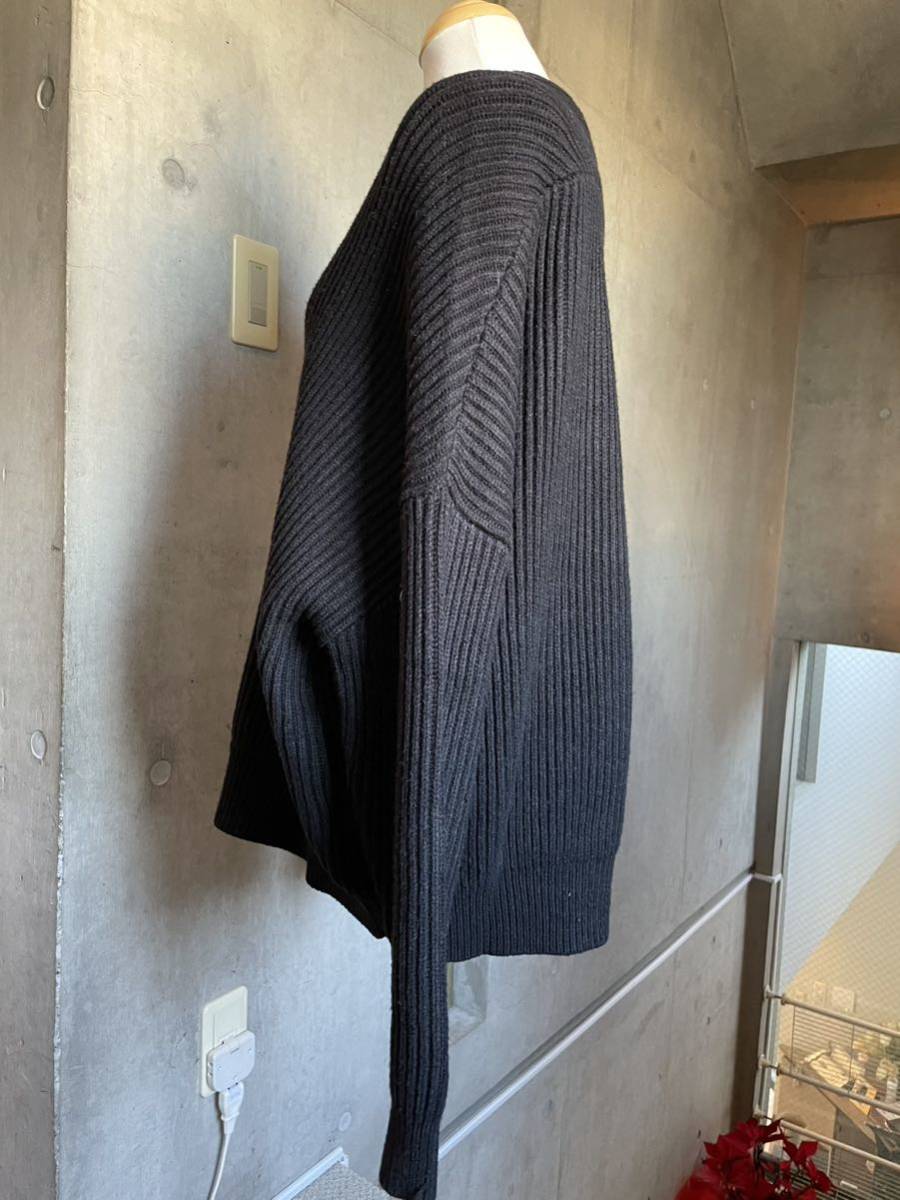 ZARA Zara чёрный вязаный do Ла Манш рукав свитер новый товар не использовался 