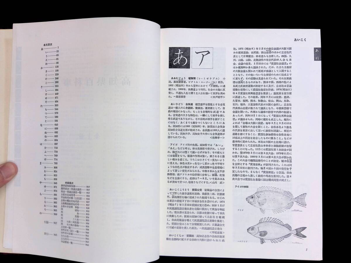 高知県百科事典　高知新聞社　1976年6月　XB240220M1_画像2