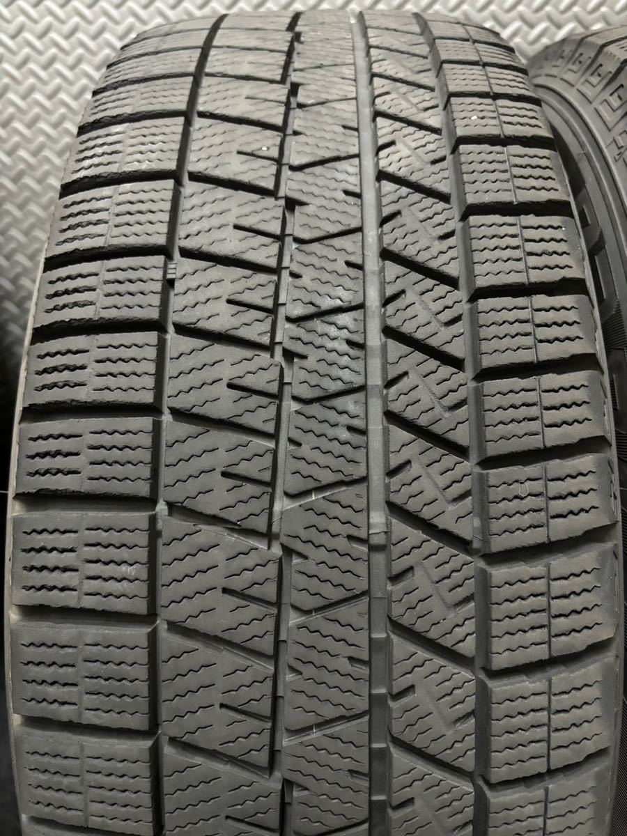 225/60R17 DUNLOP/WINTER MAXX WM03 21年製 Exceeder 17インチ 7J＋38 114.3 5H スタッドレス 4本 ダンロップ アルファード 等 (3-C56)_画像7