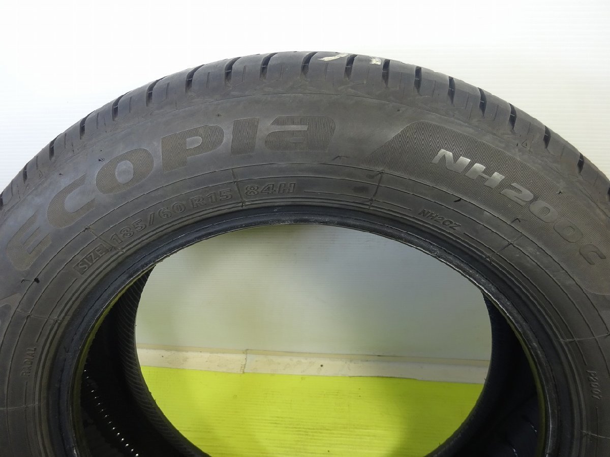 ブリジストン ECOPIA NH200C 185/60R15 84H★8.5-7分山 2023年製 2本 ノーマル【送料無料】AOM-K1559 青森_画像6