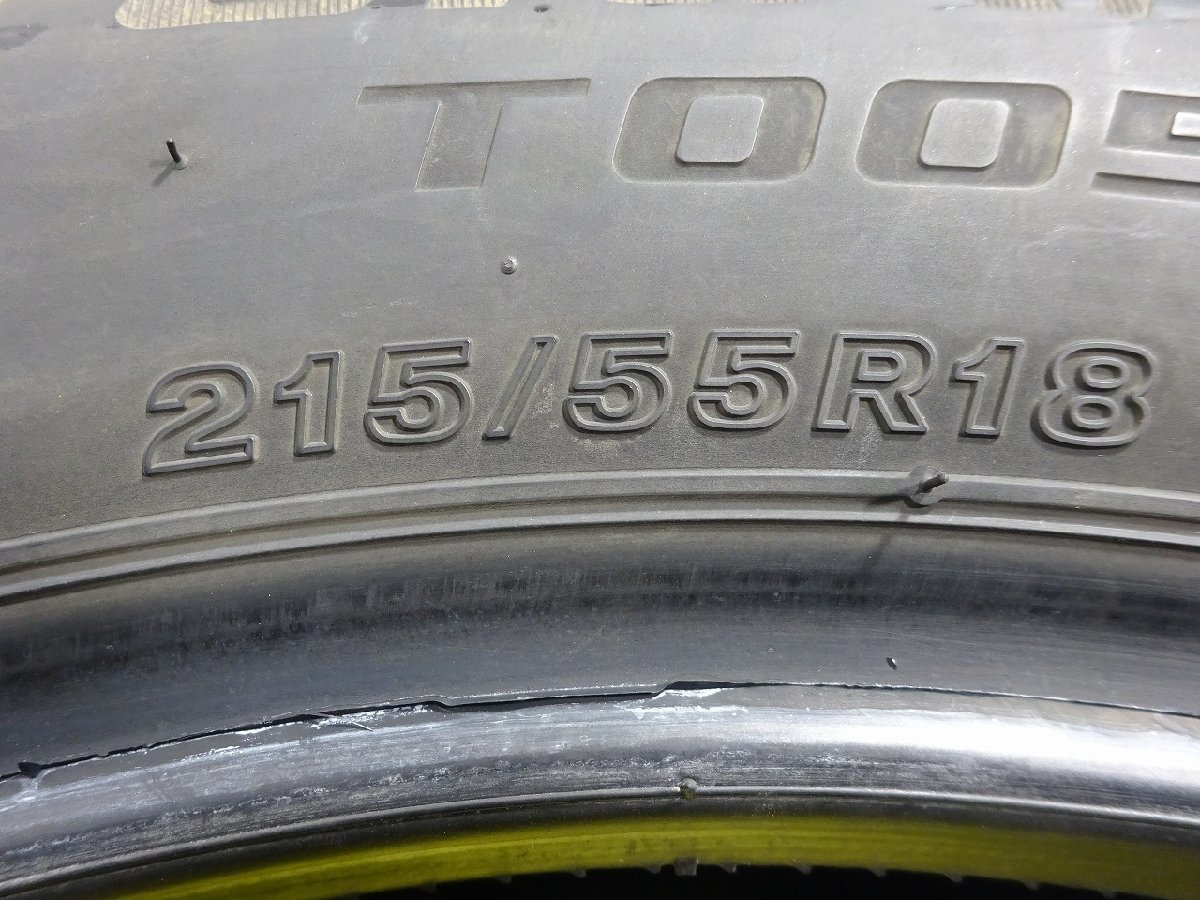 ブリヂストン　TURANZA T005A 215/55R18 95H★6.5分山 2020年 2本価格 ノーマル【送料無料】AOM-K1567 青森_画像9