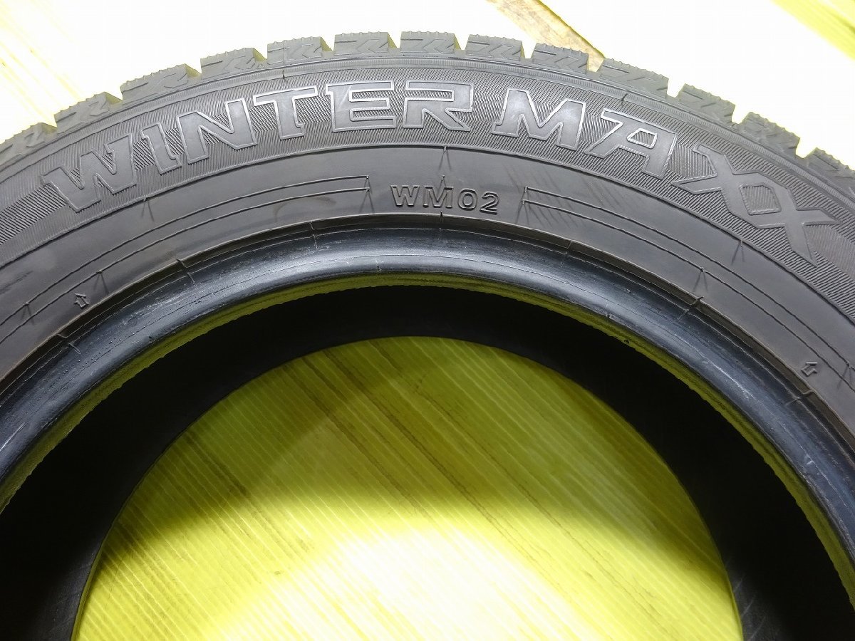 ダンロップ WINTERMAXX WM02 185/65R15 88Q★8.5分山 2019年 4本価格 スタッドレス【送料無料】AOM-K1579 青森_画像9