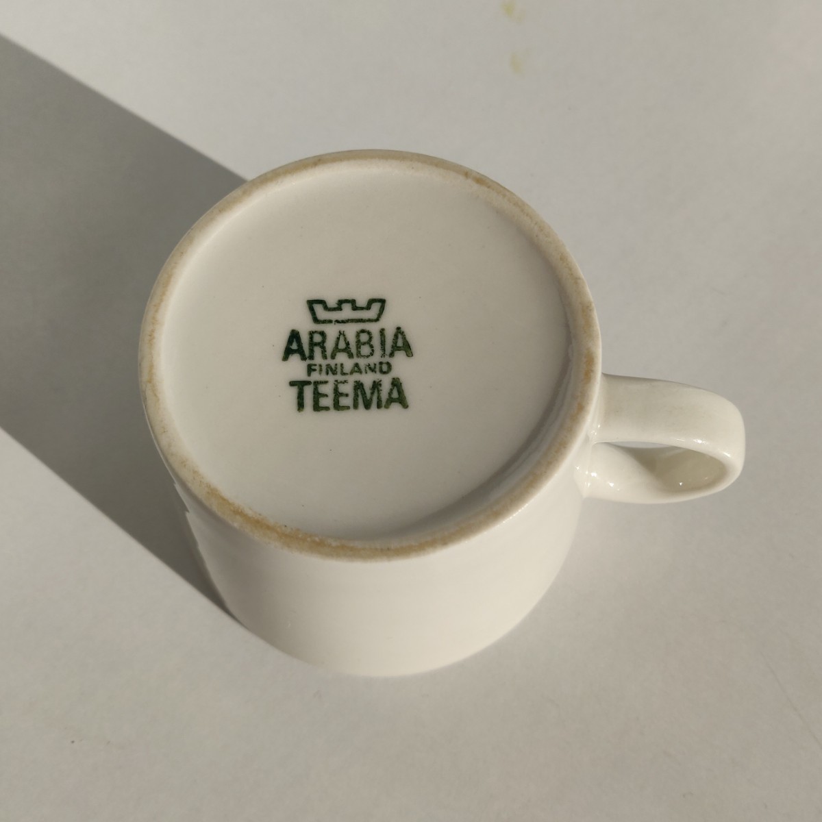 ARABIA/アラビア TEEMA コーヒーカップ　ホワイト_画像2