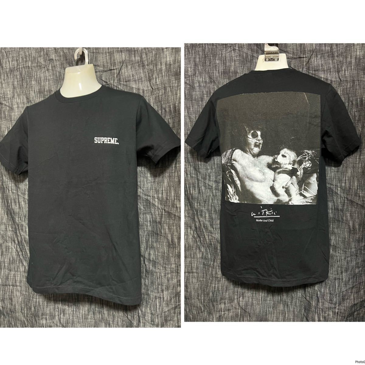 supreme シュプリーム ブラック　黒 Tシャツ　カットソー　S マザー