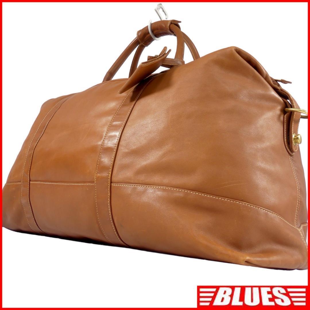 即決★アメリカ製 COACH★オールレザーボストンバッグ オールドコーチ 茶 キャメル 本革 トラベルバッグ 本皮 ショルダーバッグ 旅行 出張
