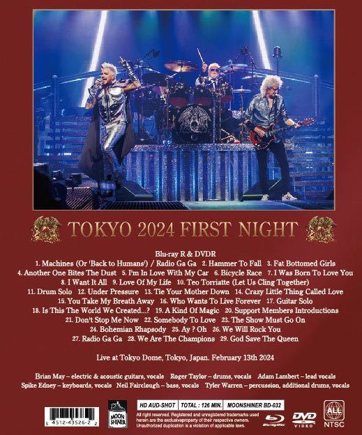 QUEEN + ADAM LAMBERT 「TOKYO 2024 1ST NIGHT」_画像2