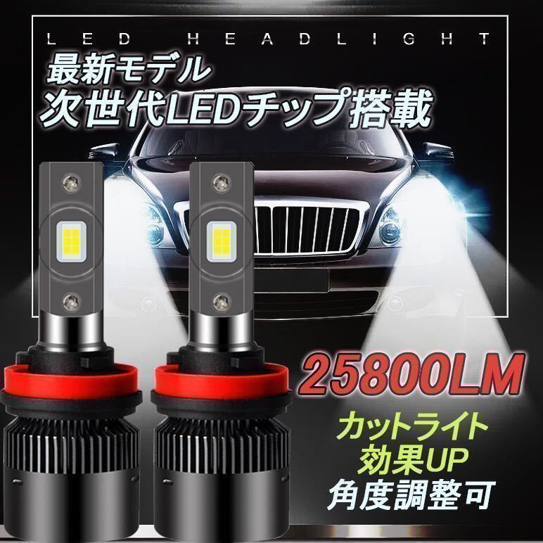 爆光 LEDヘッドライト フォグランプ　H1 LED H4 (Hi/Lo) H7 H8 H9 H10 H11 H16 HB3 HB4　6000ｋ　6500ｋホワイト 車検対応_画像1