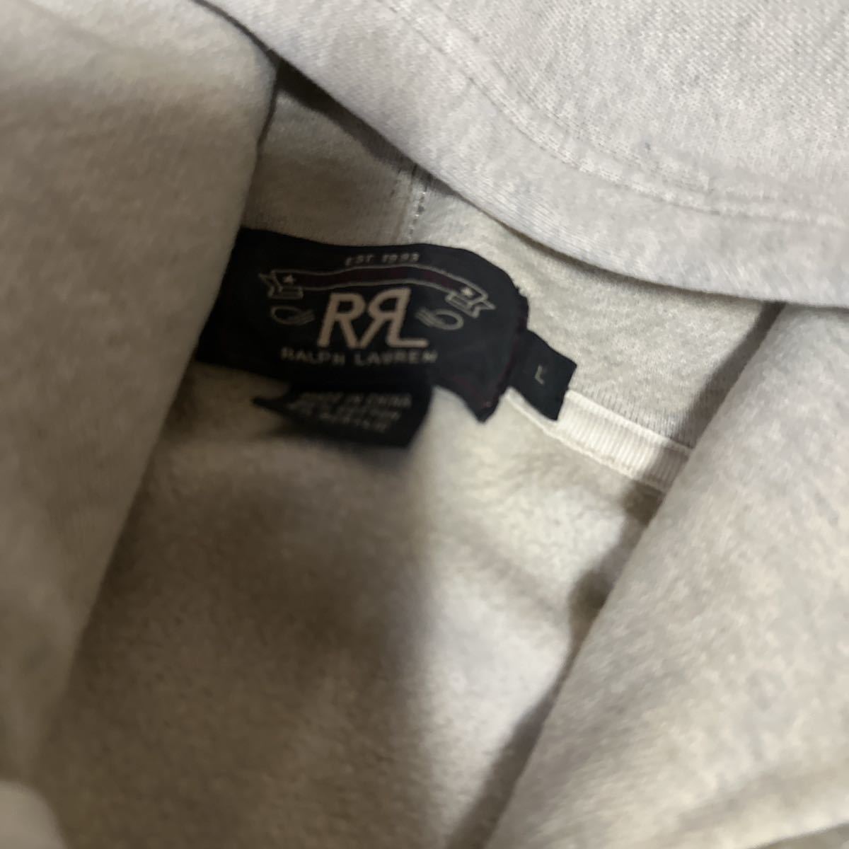 RRL doublerl ダブルアールエル ジップアップパーカー Lサイズ 中古 Ralphlaurenラルフローレン スウェット _画像2