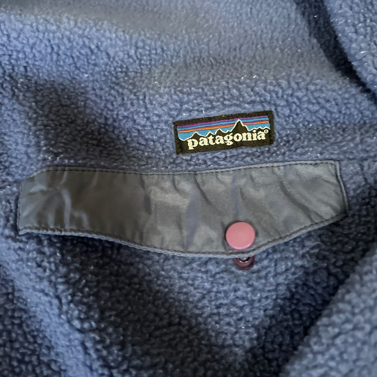 パタゴニア シンチラ スナップT patagonia フリース プルオーバー サイズXXL 古着 ブルー made in USA アメリカ製_画像2