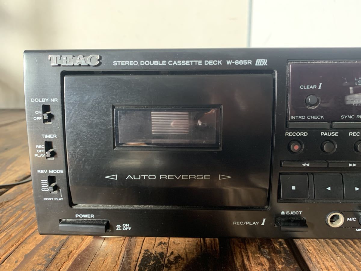 TEAC Wカセットデッキ W-865R_画像2