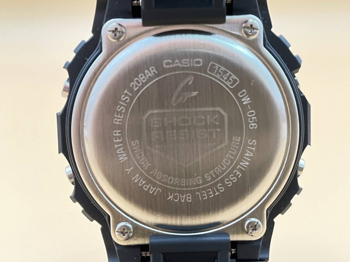 【未使用】 CASIO カシオ G-SHOCK Gショック DW-056BK-1V リアルブラック 米軍 海外販売用 スピード 2000年 希少 黒 ブラック_画像6