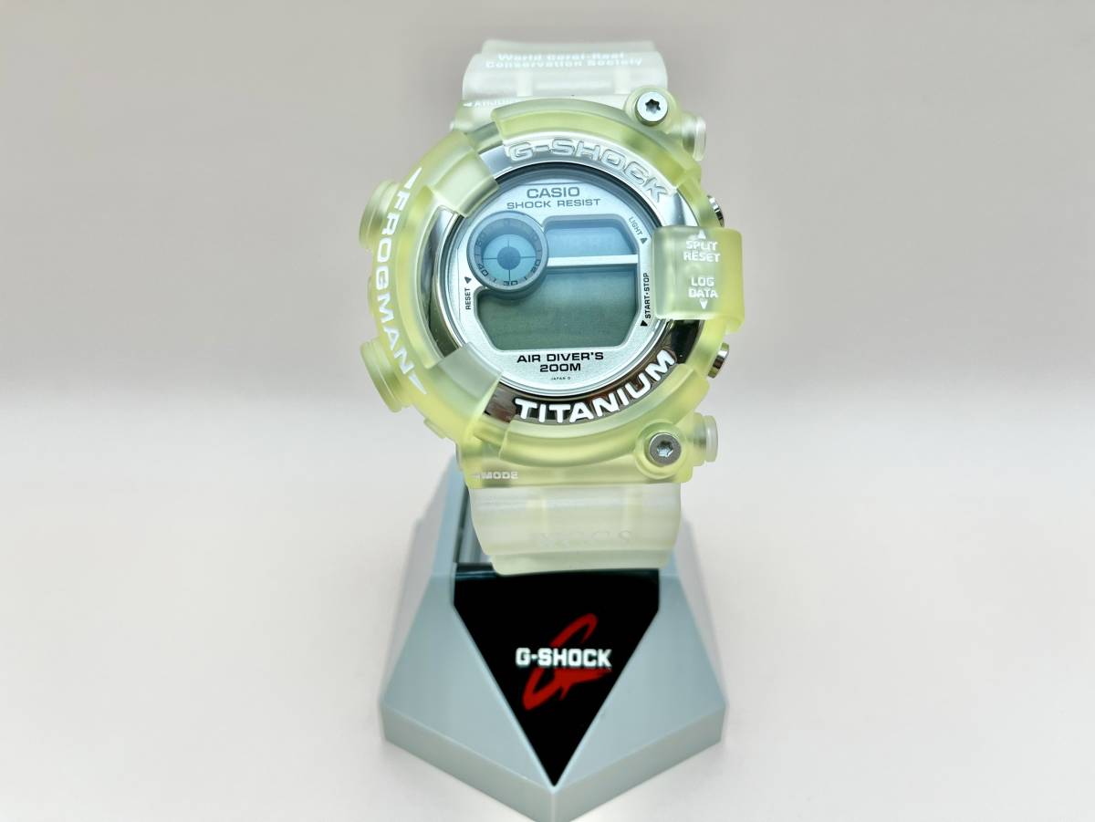 【未使用】 CASIO カシオ G-SHOCK Gショック DW-8201WC-7T FROGMAN フロッグマン トリプルマンタ ホワイト スケルトン サンゴ礁_画像1