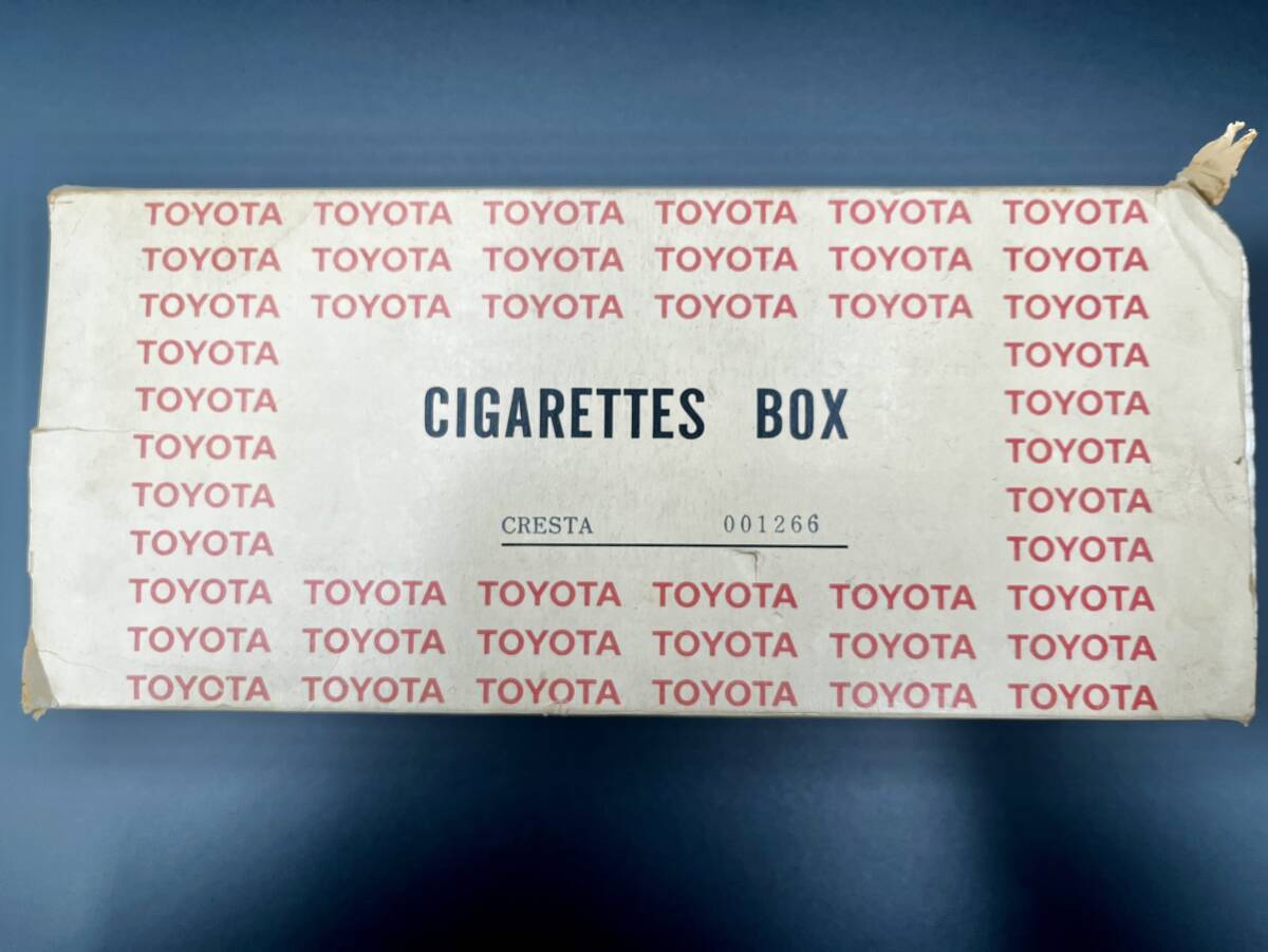 TOYOTA シガレットケース トヨタ CIGARETTES BOX クレスタ CRESTA E-GX61 1982 当時物 金属製 001266の画像9