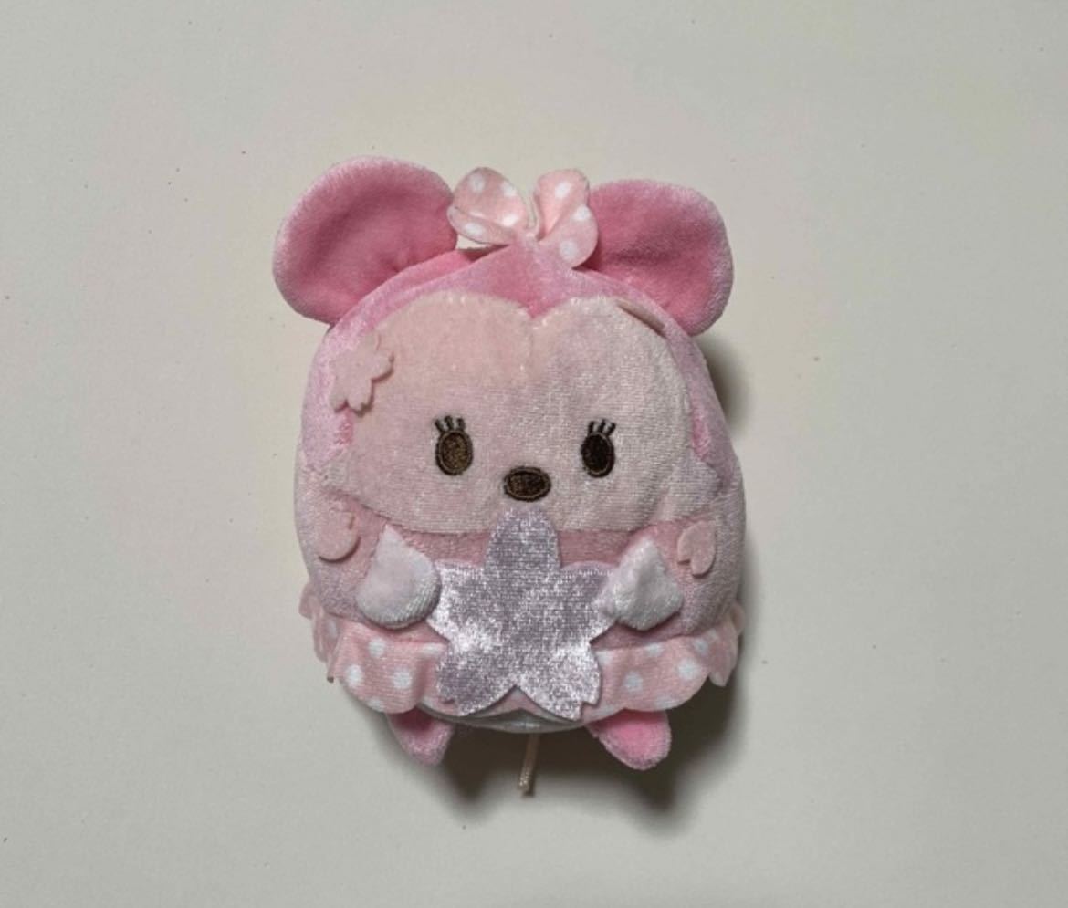 コロンと丸く可愛いウフフィ　ぬいぐるみ　ミニー　ピンク色　桜バージョン　ufufy ディズニーストア　DS_画像1