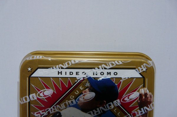 【未開封】 1997 DONRUSS PREFERRED search for precious metals HIDEO NOMO 野茂英雄 GOLD Dodgers ドジャース ベースボールカード缶 野球_画像3