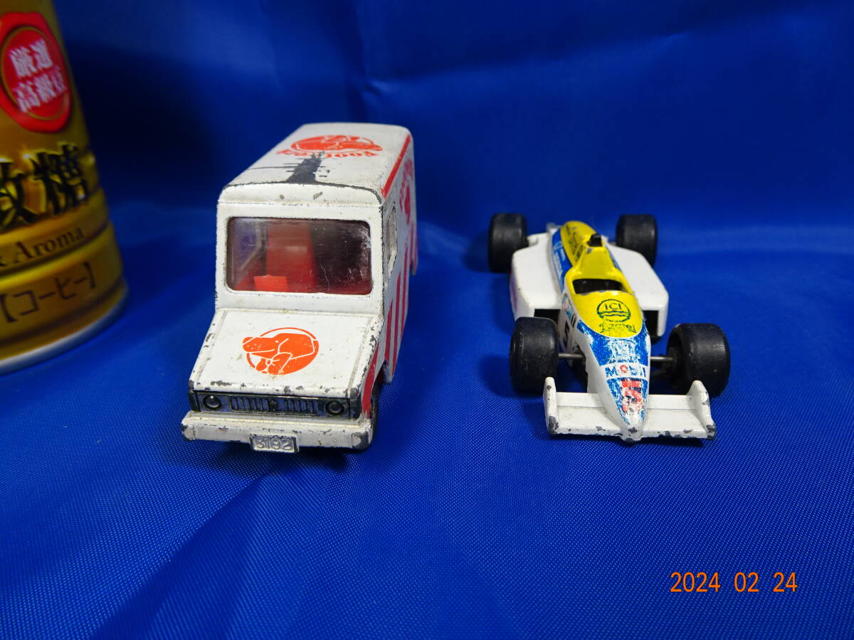 ■【１００円格安シリーズ！♪】MADE IN JAPAN刻印トミカ２台セット『①いすゞHIPAC VAN ②JODAN WILLIAMS HONDA FW11B』♪♪の画像2