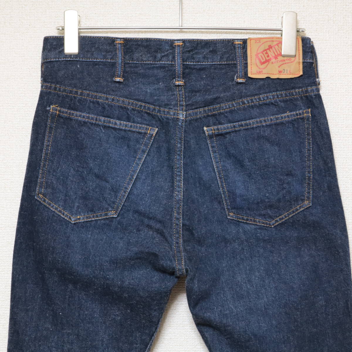 ■DENIME ドゥニーム■606 タイプ スリム デニム パンツ■メンズ w31 濃紺 インディゴ 42TALON■ビンテージ レプリカ ジーンズ 60s 70s_画像4