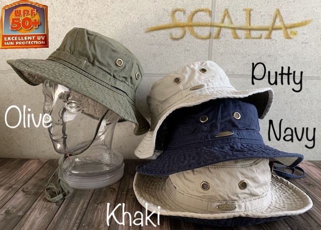 SALE special price hat SCALA BH56 ska la hat anchor bucket UV measures outdoor camp mountain climbing fes man and woman use sunshade olive new goods 