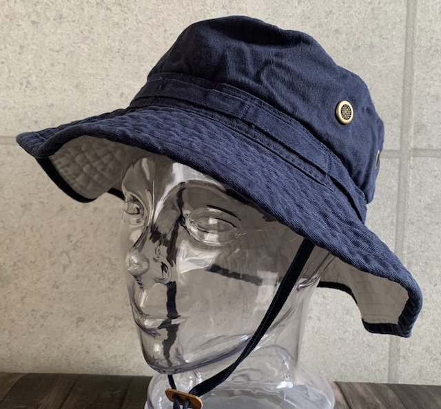 SALE 特価 帽子 SCALA BH56 スカラ ハット アンカー バケット UV対策 アウトドア キャンプ 登山 フェス 男女兼用 日よけ ネイビー 新品_画像9