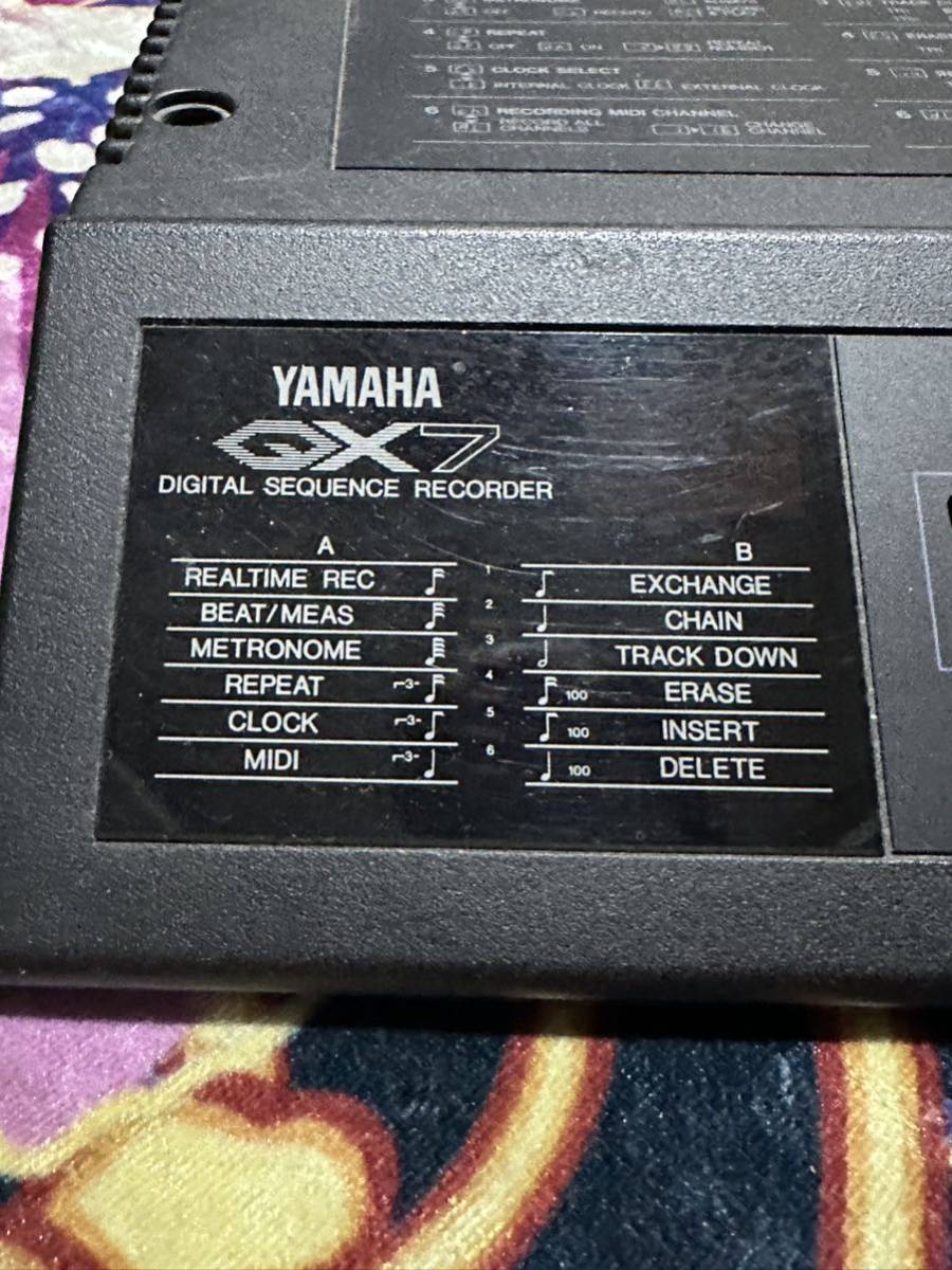 【無】 YAMAHA ヤマハ DIGITAL SEQUENCE RECORDER QX7 デジタル シーケンス レコーダー MIDI 音響機器 通電OK 1円スタート_画像3