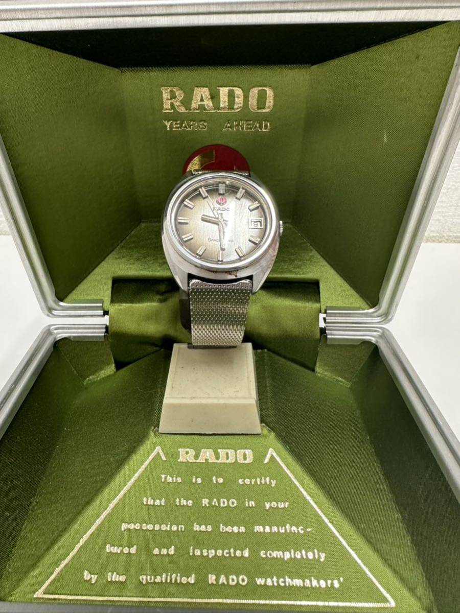 【無】稼働 ラドー スペース ウィング 自動巻 メンズ 腕時計 RADO SPACE WING 1円スタート_画像2