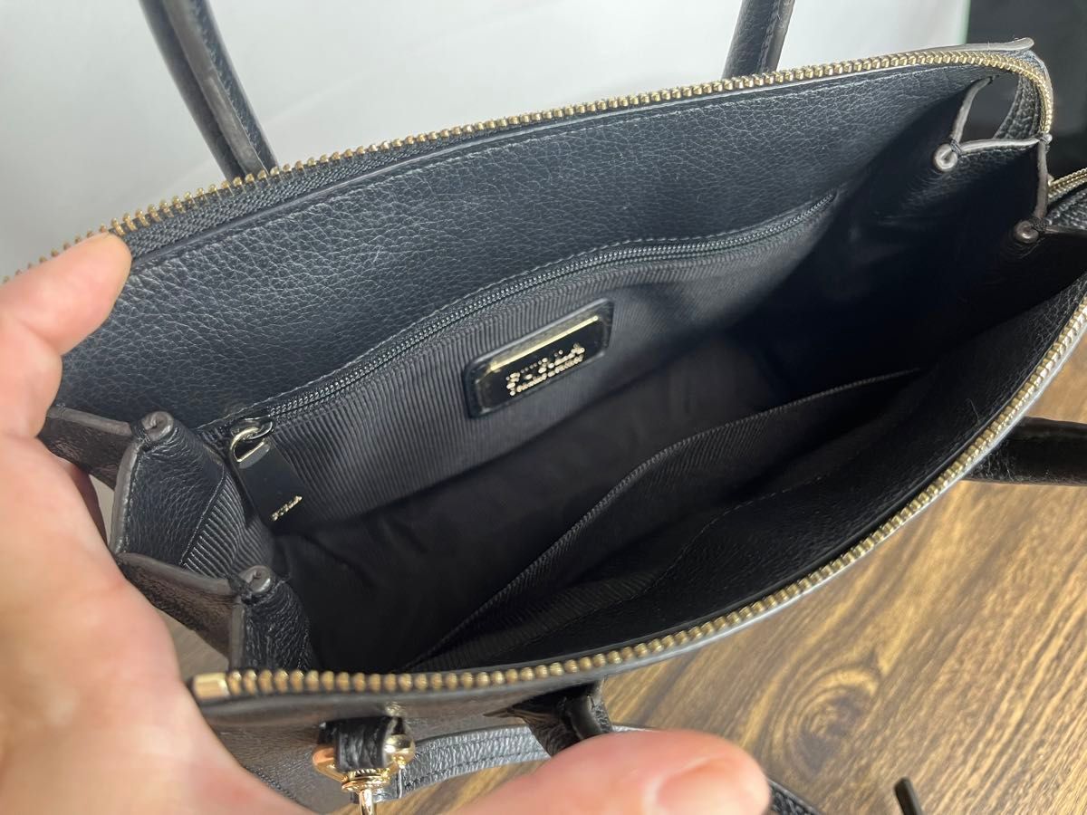超美品 FURLA フルラ サッチェル ピン S ショルダーバッグ 黒 超美品 FURLA フルラ サッチェル ピン S ショルダーバッグ 黒