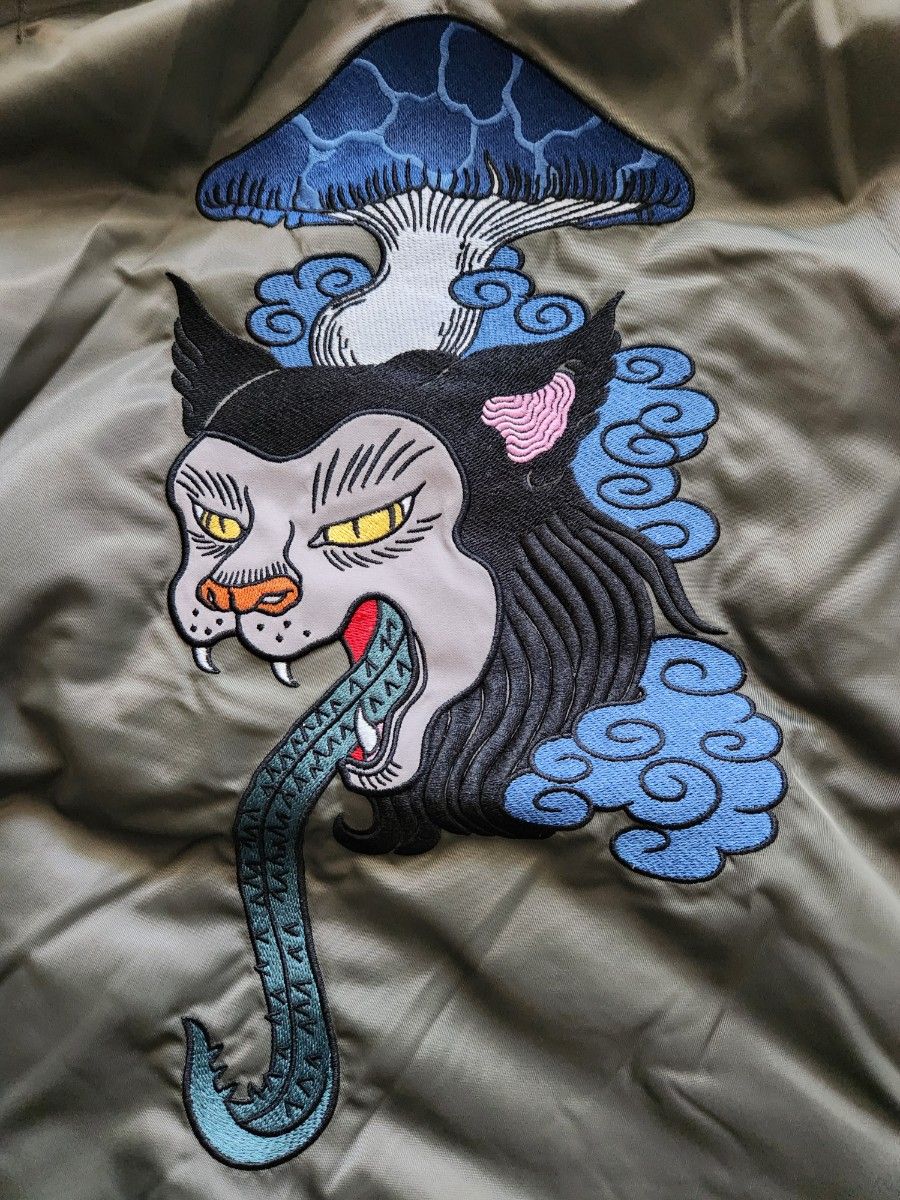 石黒亜矢子 MA-1ジャケット Lサイズ グラニフ 石黒亜矢子コラボ MA-1 ジャケット Lサイズ 猫舌茸