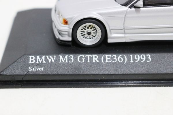 C608H 069 Kyosho MINICHAMPS 1/43 BMW M3 GTR (E36) Street シルバー 433 023384 ミニカー 現状品_画像7