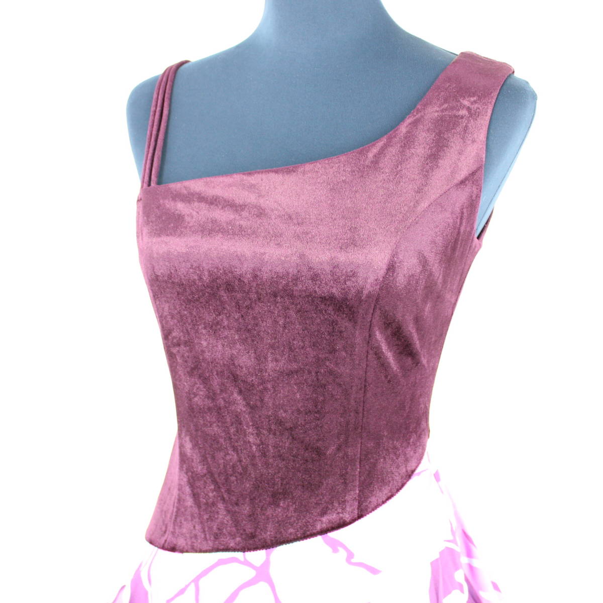 [ бесплатная доставка ][ хула для костюм прекрасный товар Velo адрес ] розовый лиловый белый one плечо One-piece плюмерия рисунок Hawaiian фиолетовый 