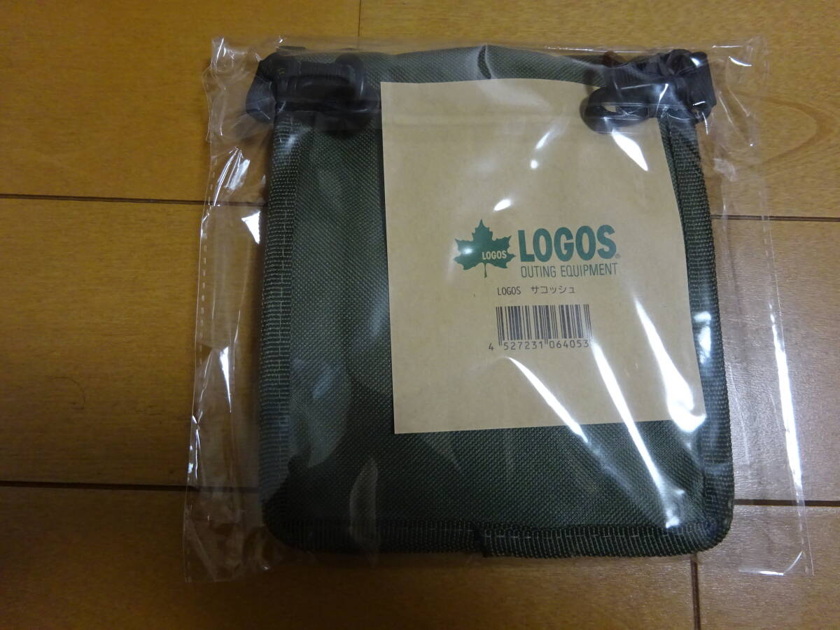 LOGOS* new goods unused Logos shoulder bag sakoshu camp *.... etc. * khaki color 