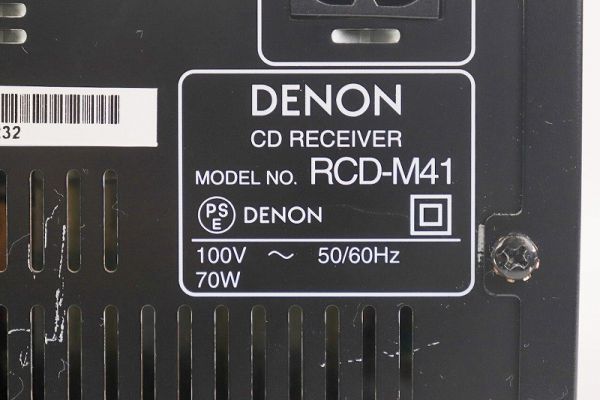 EM-102499 〔ジャンク/通電OK〕ミニコンポ ［RCD-M41］ 2018年製　(DENON　デノン) 中古_製番・モデル