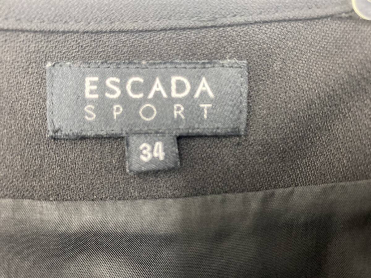 [K]ESCADA SPORT Escada спорт One-piece 2 пункт юбка 1 пункт . суммировать черный / розовый size One-piece 36 юбка 34[3783]
