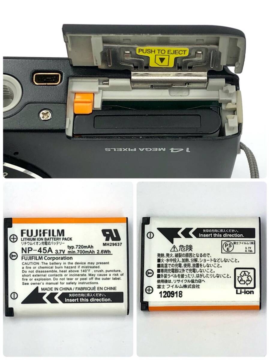 【T】FUJIFILM フジフィルム　コンパクトデジタルカメラ FINEPIX JZ　バッテリー/充電器/カバー付き　動作確認済み　富士 デジカメ【813】_画像5