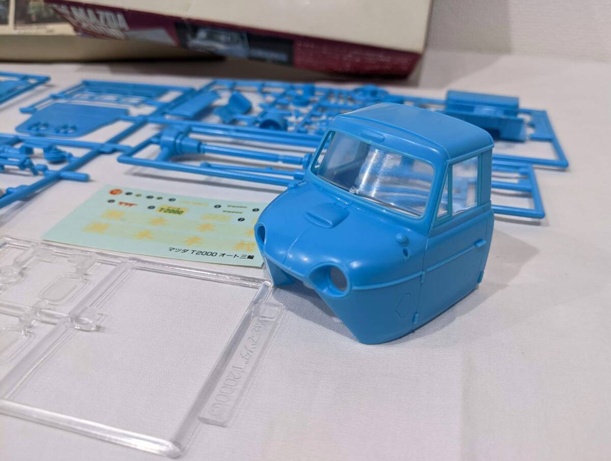 【44300】1円～ プラモ 2点セット '56 MAZDA T2000 '55 TOYOPET CROWN オート三輪 クラウン 1/32オーナーズクラブ 車 模型 昭和 レトロの画像4