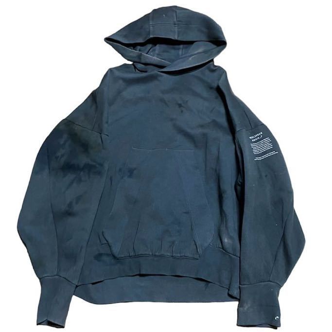 1円スタート Julius oversized hoodie ユリウス パーカー 訳あり ドメブラ アーカイブ品_画像1