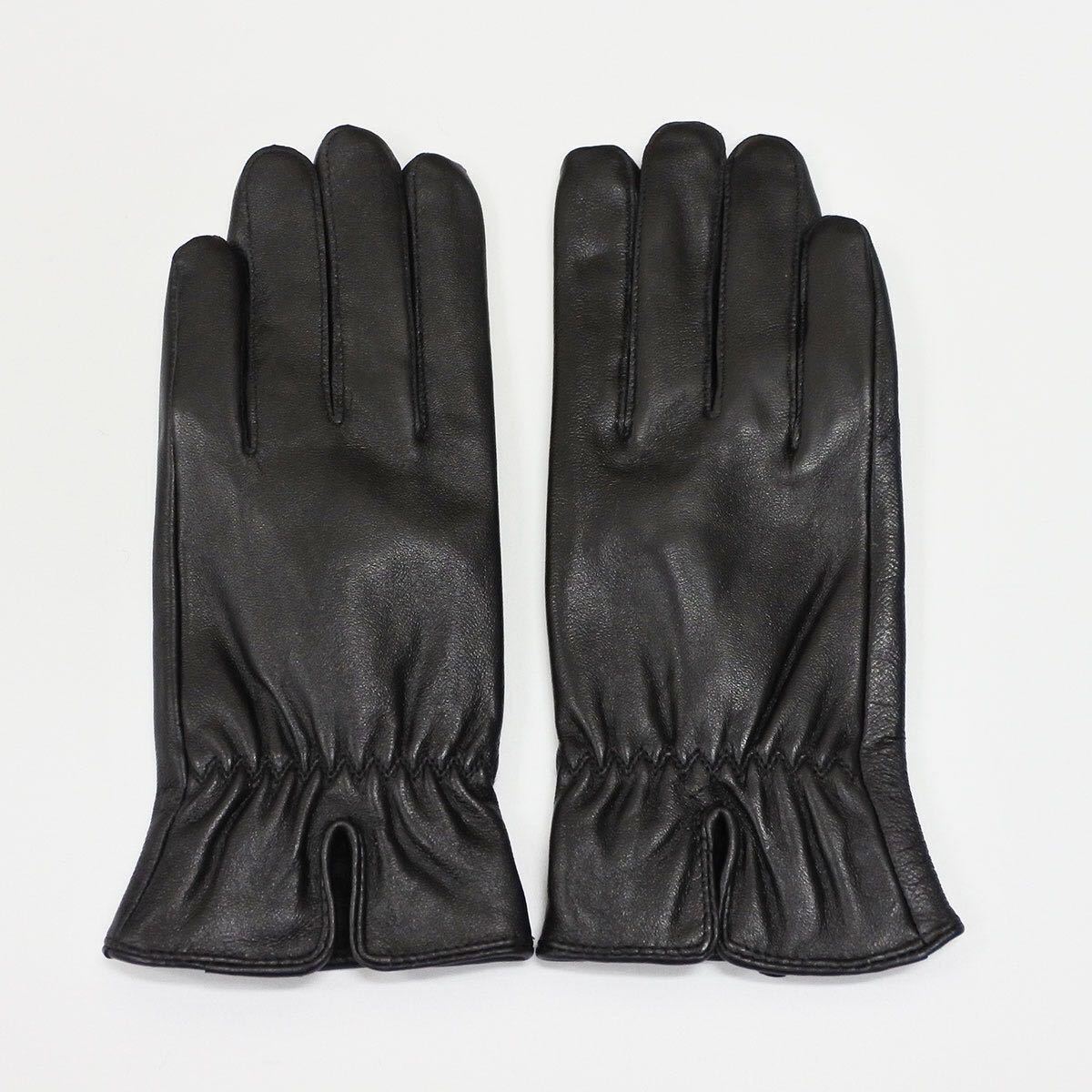 * new goods * lady's leather gloves leather glove reverse side nappy original leather standard color black light .