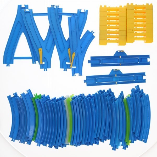 【同梱不可】[ジャンク]プラレール 線路パーツなどまとめてセット(直進レール・橋パーツなど) 65702311_画像5