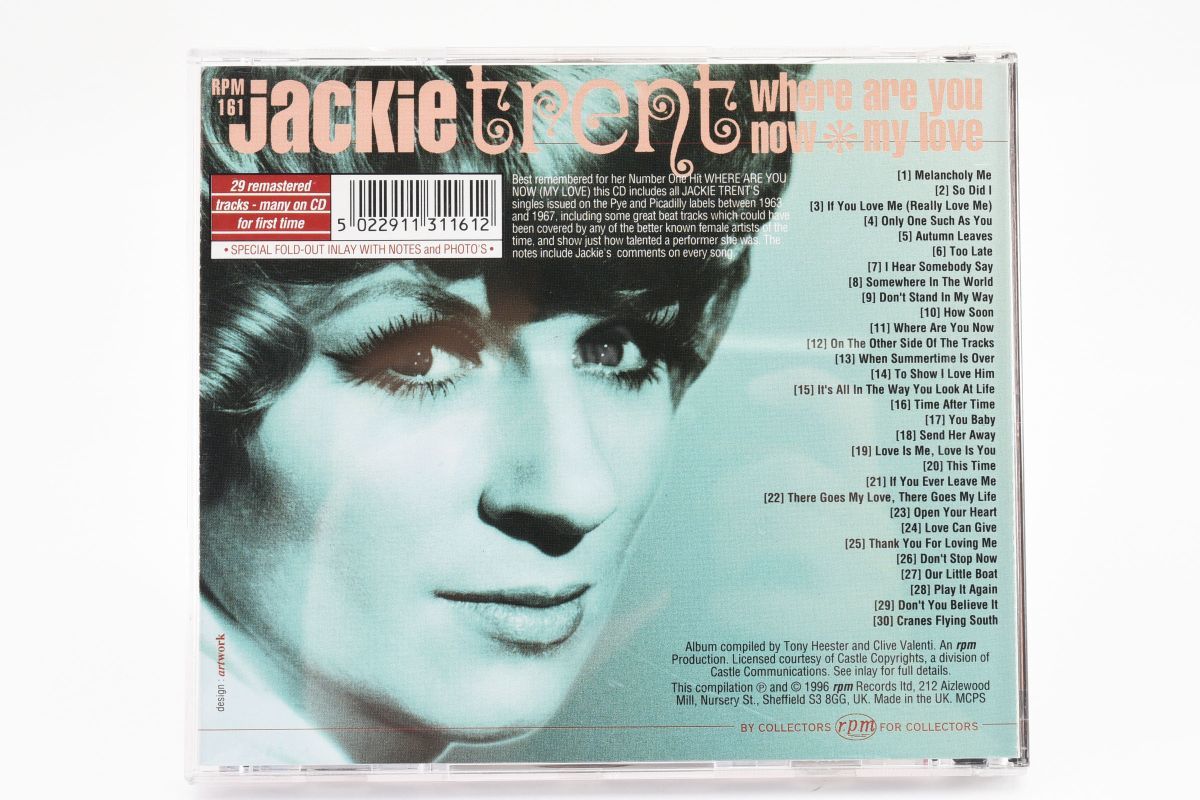 CD455★Jackie Trent where are you now my love CD_画像2