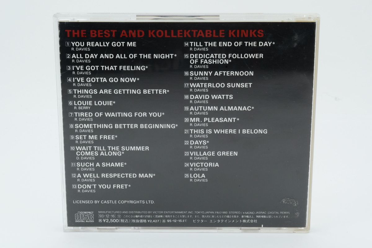 CD415★The Kinks THE BEST AND KOLLEKTABLE KINKS CD_画像2
