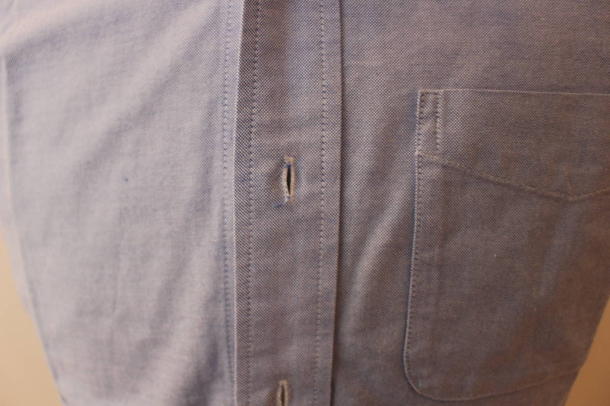 A403★美品★トラディショナルウエザーウエア ボタンダウン半袖シャツ Sサイズ ブルー_画像9