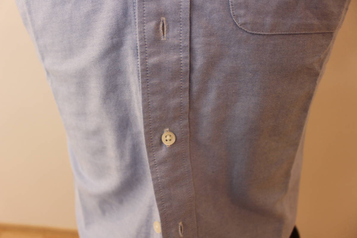 A403★美品★トラディショナルウエザーウエア ボタンダウン半袖シャツ Sサイズ ブルー_画像10