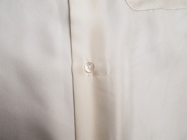 新品定価3万円 ARTISAN アルチザン 日本製 シルク100% レギュラーカラー ドレスシャツSオフ白(02) 19IP01_画像4