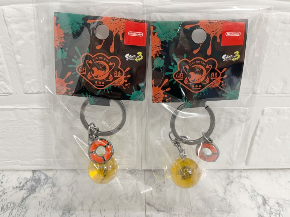 新品 未開封 スプラトゥーン 金イクラ キーホルダー 2個セット サーモンラン SALMON RUN Splatoon 3 スプラ