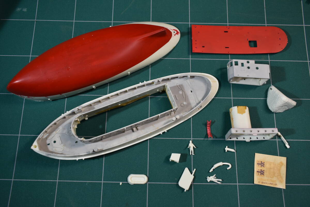 Qm091 絶版 1970's vtg Revell 1:108 Harbor Tug Long Beach made in japan 日本製 ハーバー タグボート ロングビーチ 60サイズ_画像6